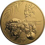 2 Pounds - Elizabeth II Coconut crabs; Titanium, United Kingdom, 2018 reverse image