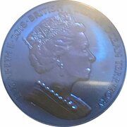 2 Pounds - Elizabeth II The manta ray; Titanium obverse image