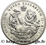 2 Pounds - Elizabeth II The Lion and the Unicorn, United Kingdom, 2018 reverse image