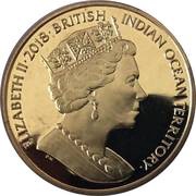 2 Pounds - Elizabeth II The Lion and the Unicorn; Gold plated obverse image