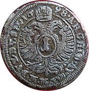 1 Kreuzer - Leopold I Wroclaw, Bohemia, 1670-1699 reverse image