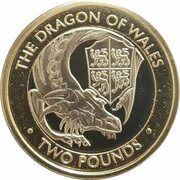 2 Pounds - Elizabeth II The Dragon of Wales, United Kingdom, 2021 reverse image