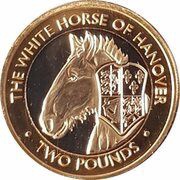 2 Pounds - Elizabeth II The White Horse of Hanover, United Kingdom, 2021 reverse image