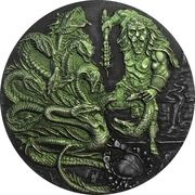4 Pounds - Elizabeth II The Hydra; Coloured, United Kingdom, 2018 reverse image