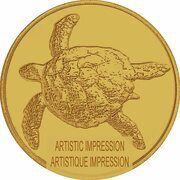 1 Royal - Elizabeth II Sea turtle; Gold bullion reverse image