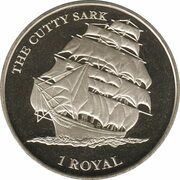 1 Royal - Elizabeth II The Cutty Sark, United Kingdom, 2021 reverse image