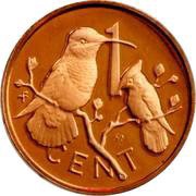 1 Cent - Elizabeth II 2nd portrait; Set Issue reverse image