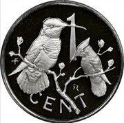 1 Cent - Elizabeth II Silver Jubilee, United Kingdom, 1977 reverse image