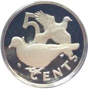 5 Cents - Elizabeth II Coronation Jubilee, United Kingdom, 1978 reverse image