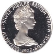 25 Cents - Elizabeth II Silver Jubilee obverse image