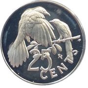 25 Cents - Elizabeth II Coronation Jubilee, United Kingdom, 1978 reverse image