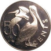 50 Cents - Elizabeth II Coronation Jubilee, United Kingdom, 1978 reverse image