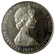 1 Dollar - Elizabeth II Silver Jubilee obverse image