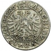 3 Kreuzers - Ferdinand II Breslau; flat collar, Bohemia, 1625-1626 reverse image