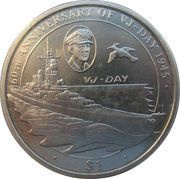 1 Dollar - Elizabeth II VJ-Day, United Kingdom, 2005 reverse image