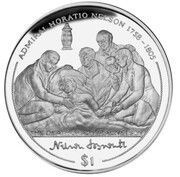 1 Dollar - Elizabeth II Death of Nelson, United Kingdom, 2005 reverse image