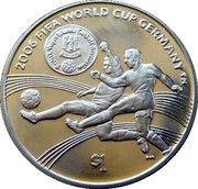 1 Dollar - Elizabeth II 2006 FIFA World Cup Germany, United Kingdom, 2006 reverse image