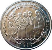 1 Dollar - Elizabeth II Queen Elizabeth II and Her Family, United Kingdom, 2006 reverse image