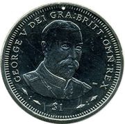 1 Dollar - Elizabeth II King George V, United Kingdom, 2006 reverse image