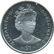 1 Dollar - Elizabeth II Queen Elizabeth II, United Kingdom, 2006 reverse image