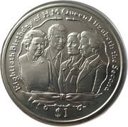 1 Dollar - Elizabeth II Queen and Princess Anne Family, United Kingdom, 2006 reverse image