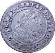 3 Kreuzers - Ferdinand III Breslau obverse image