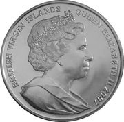 1 Dollar - Elizabeth II Act of Union; Coloured obverse image