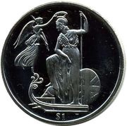 1 Dollar - Elizabeth II Britannia, United Kingdom, 2008 reverse image