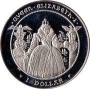 1 Dollar - Elizabeth II Queen Elizabeth I - Armada, United Kingdom, 2008 reverse image