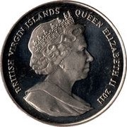 1 Dollar - Elizabeth II 10th Anniversary Attack on the Twin Towers obverse image