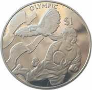 1 Dollar - Elizabeth II Olympic - Rugby, United Kingdom, 2016 reverse image