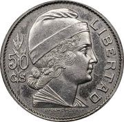 50 Centavos Pattern reverse image