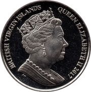 1 Dollar - Elizabeth II Sapphire Jubilee obverse image
