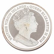 1 Dollar - Elizabeth II Pegasus; 1oz Reverse Frosted Silver Bullion obverse image