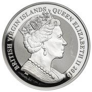 1 Dollar - Elizabeth II Una and Lion; Piedfort obverse image