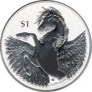 1 Dollar - Elizabeth II Pegasus, United Kingdom, 2020-2022 reverse image