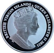 1 Dollar - Elizabeth II American Flamingo; 1oz Reverse Frosted Silver Bullion obverse image