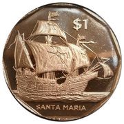1 Dollar - Elizabeth II Santa Maria, United Kingdom, 2022 reverse image