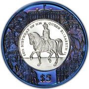 5 Dollars - Elizabeth II 80th Birthday of Queen Elizabeth II reverse image
