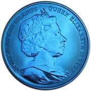 5 Dollars - Elizabeth II Olympics, Europe; Blue Titanium obverse image