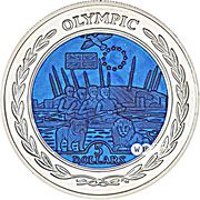 5 Dollars - Elizabeth II Olympics, Europe reverse image