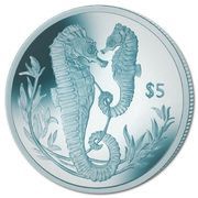 5 Dollars - Elizabeth II Seahorse reverse image
