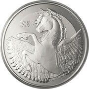 5 Dollars - Elizabeth II Pegasus, United Kingdom, 2018-2019 reverse image