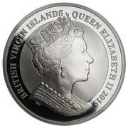5 Dollars - Elizabeth II Una and Lion; Silver 5oz. obverse image
