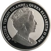 5 Dollars - Elizabeth II Mayflower, 5oz Reverse Frosted Silver Bullion obverse image
