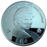 10 Dollars - Elizabeth II Princess Diana, United Kingdom, 2002 reverse image
