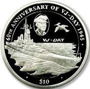 10 Dollars - Elizabeth II VJ-Day, United Kingdom, 2005 reverse image
