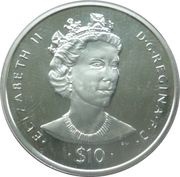 10 Dollars - Elizabeth II Queen Elizabeth II, United Kingdom, 2006 reverse image