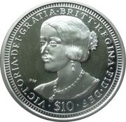 10 Dollars - Elizabeth II Queen Victoria, United Kingdom, 2006 reverse image