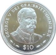 10 Dollars - Elizabeth II King George V, United Kingdom, 2006 reverse image